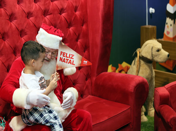 Papai Noel no shopping Center Norte.